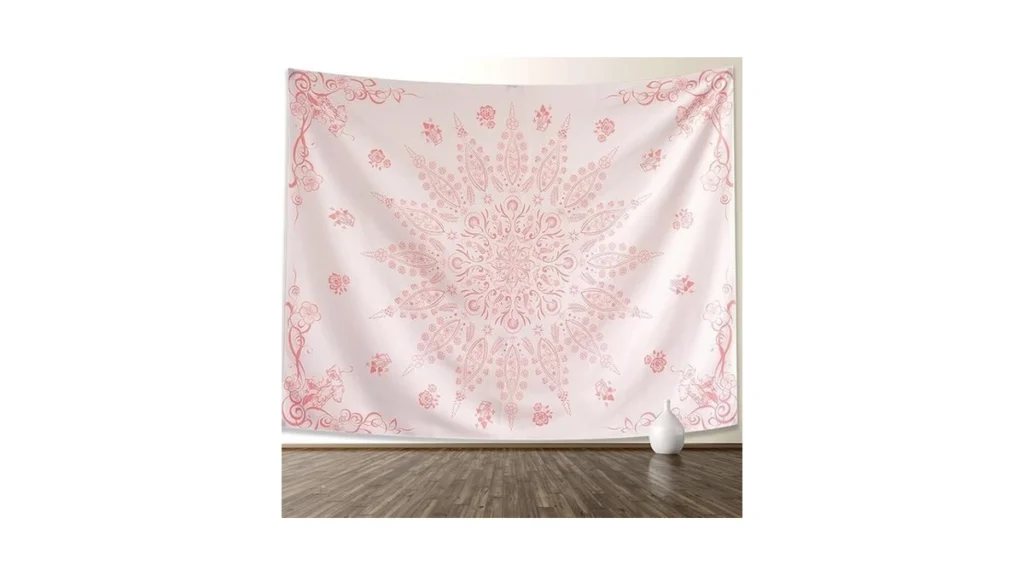 Kjhl Floral Bohemian Tapestry Black And White... - Coupon
