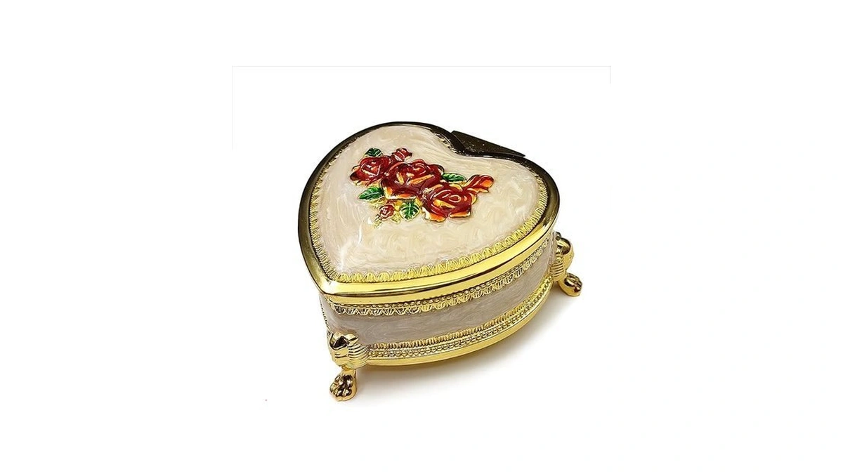 Falado Emboss Alloy Metal Colorful Music Box Wind... - Coupon