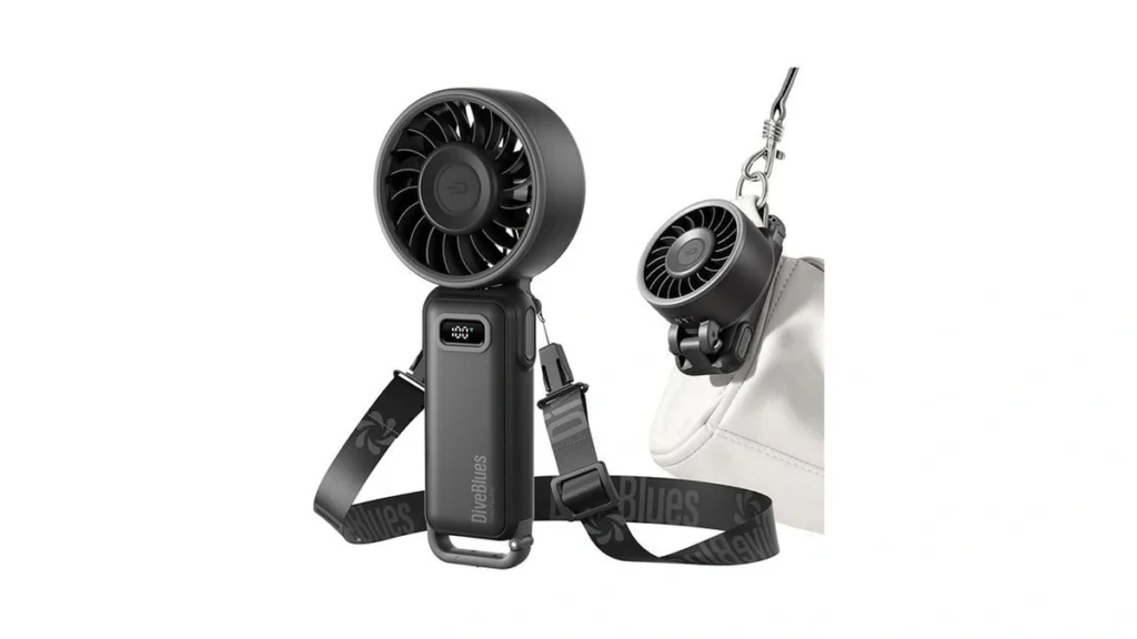 Diveblues Portable Turbo Fan 100 Speed Handheld Fan... - Coupon