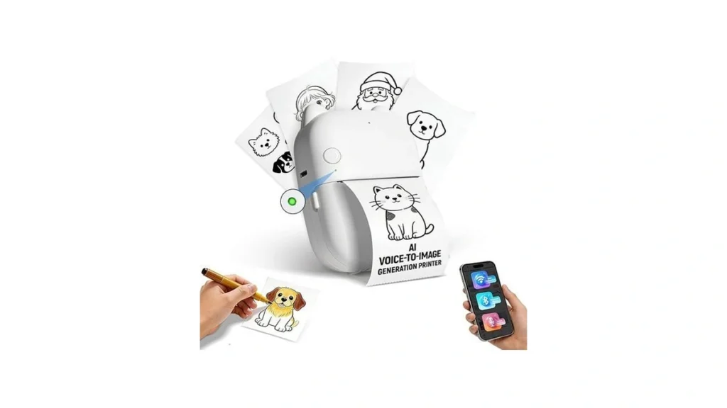 Ai Voice Sticker Maker Mini Bluetooth Thermal... - Coupon