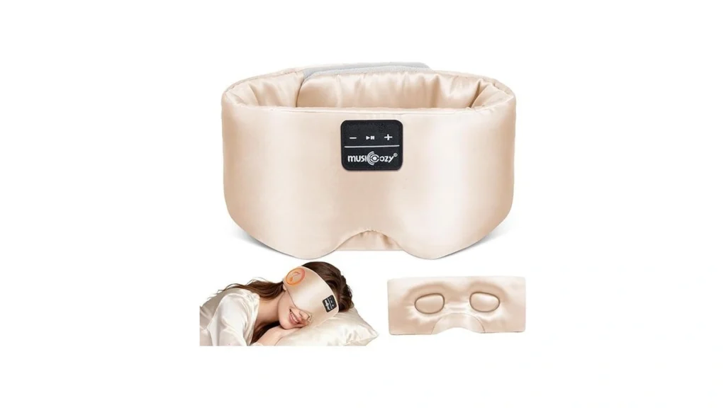 Musicozy 3d Silk Bluetooth Sleep Mask Headphones... - Coupon