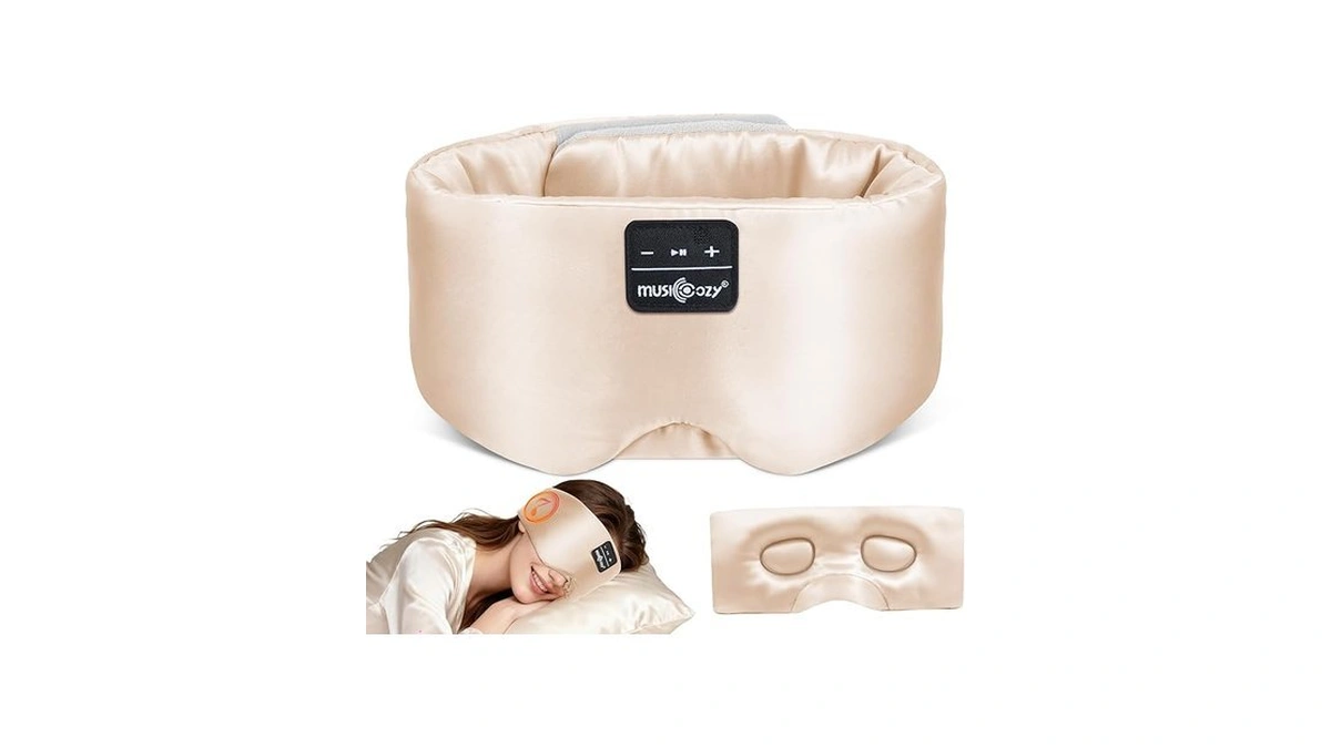 Musicozy 3d Silk Bluetooth Sleep Mask Headphones... - Coupon
