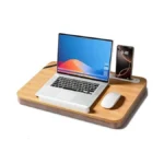 Wishacc Portable Bamboo Lap Desk Tray Natural Wood... - Coupon