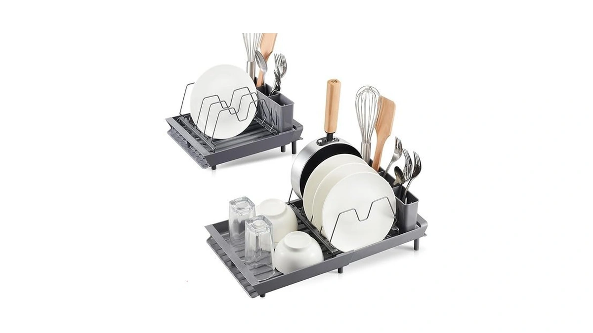 Aiduwanfu Small Expandable Dish Drying Rack... - Coupon