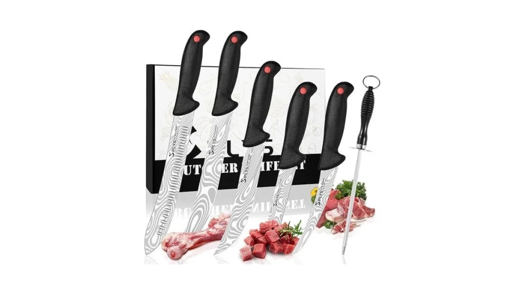 Plys 7-piece Butcher Knife Set For Meat Processing... - Coupon