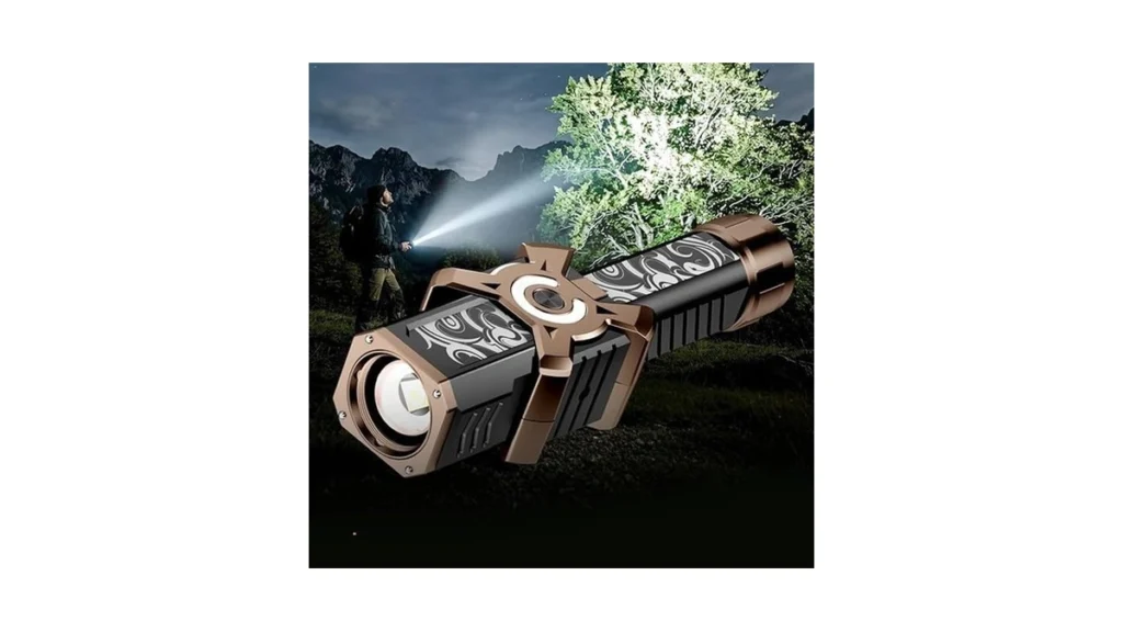 Skyfire 4000 Lumens Rechargeable Flashlight... - Coupon