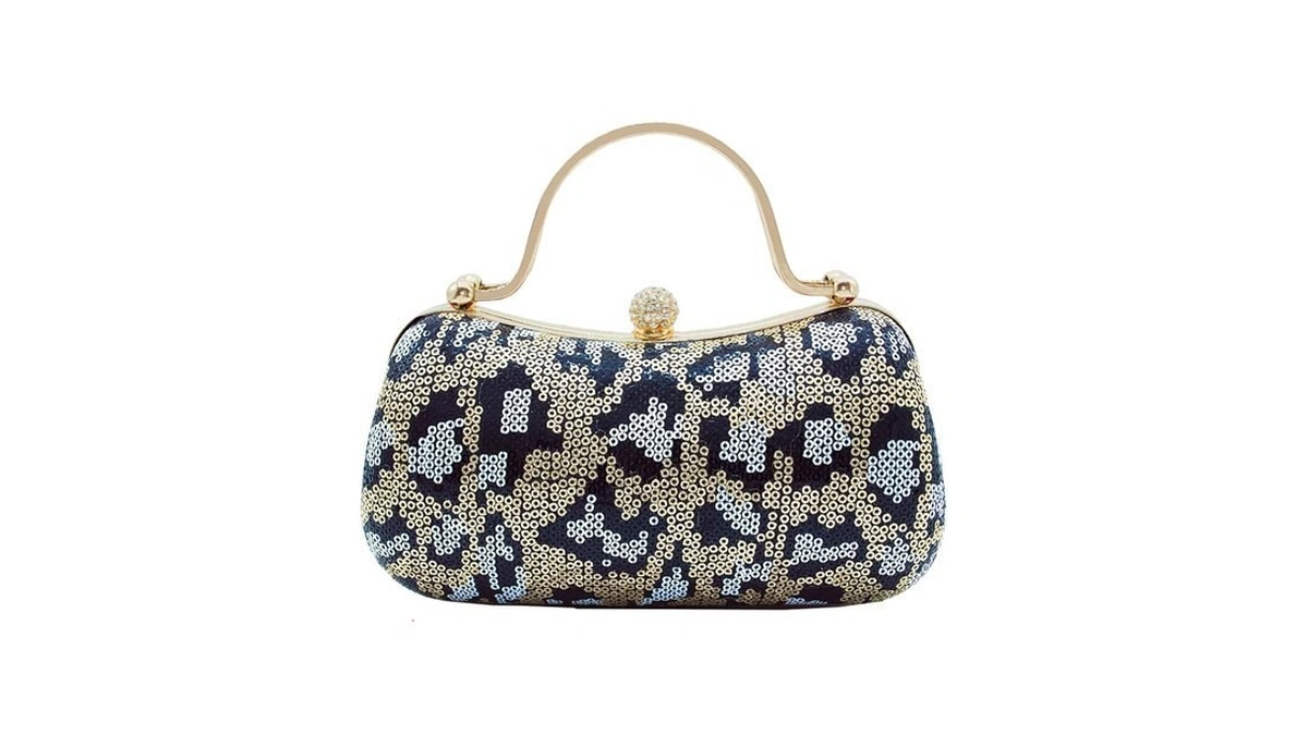 Eontiso Womens Sequined Leopard Print Evening... - Coupon