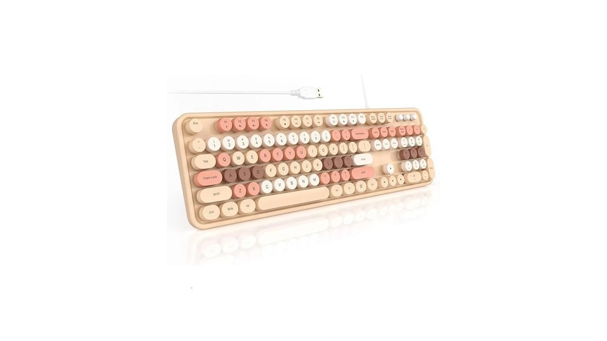 Sqmd Colorful Computer Keyboards Wired Usb Plug And... - Coupon