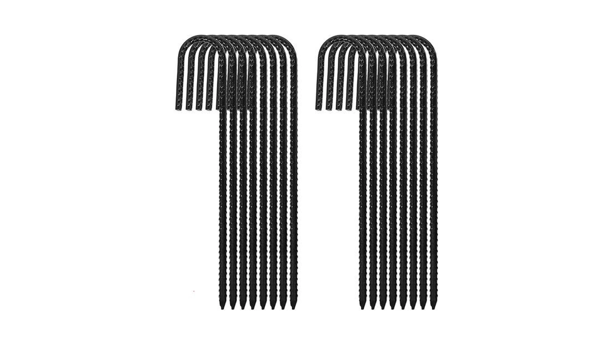 Erytlly 12in Rebar Stakes J Hook Heavy Duty... - Coupon