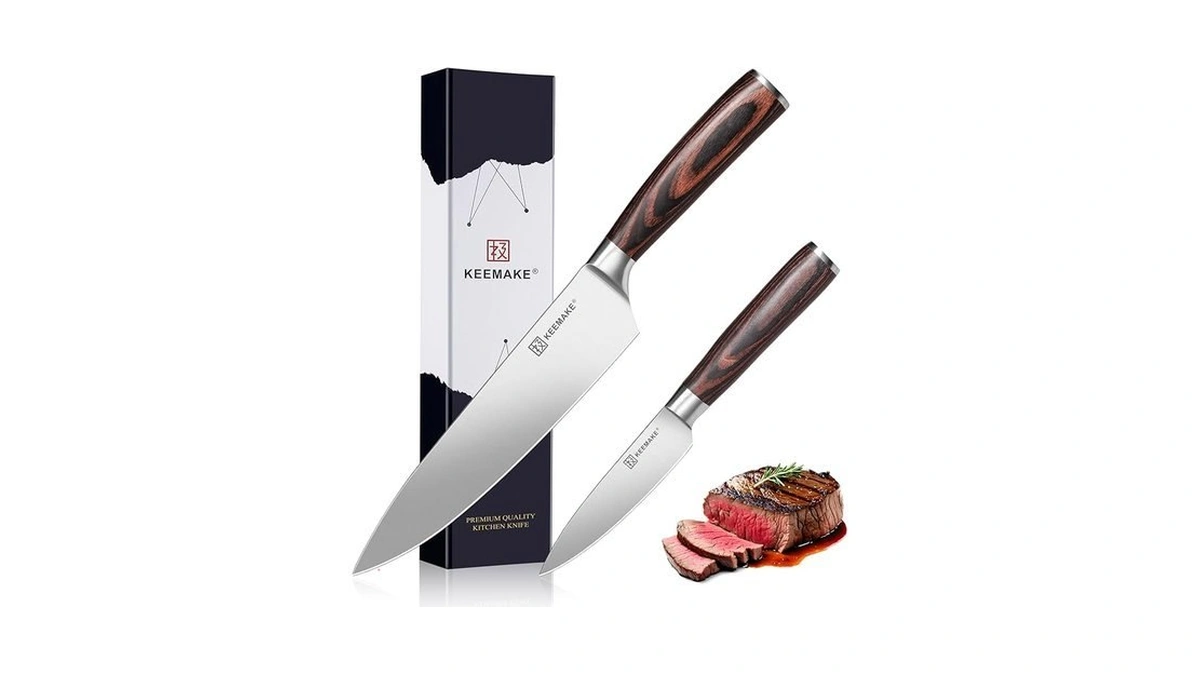 Keemake Professional Chef Knife Set 2 Pieces -... - Coupon