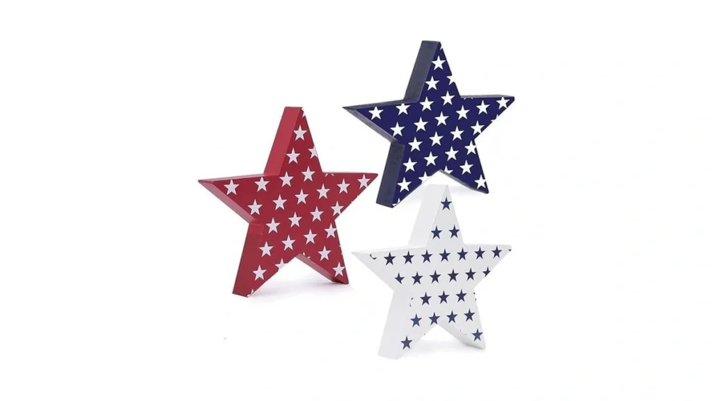 Patriotic Star For Home Decor 4th Of July Wooden... - Coupon
