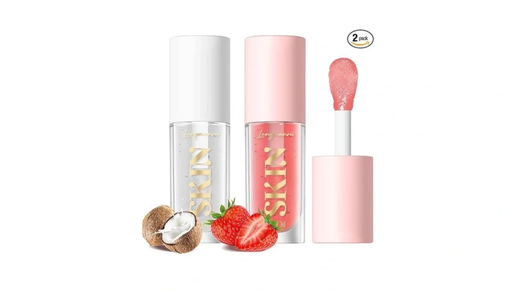 Langmanni Lip Oil No-sticky Gloss Lip Balm Lip Care... - Coupon