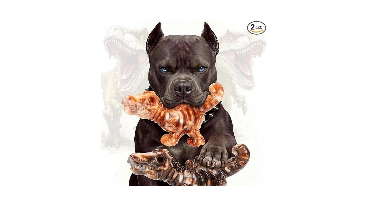 Chienbox 2 Pack Indestructible Dog Chew Toys For... - Coupon