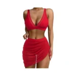 Suuksess Womens Swim Skirt High Waisted Bikini Sets... - Coupon