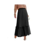 Anrabess Maxi Skirts For Women Tulle Long Tiered... - Coupon