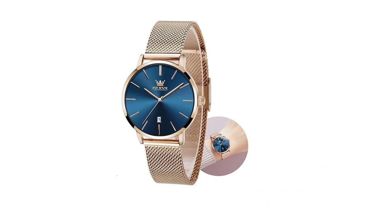Olevs Rose Gold Watch For Women Small Face Womens... - Coupon