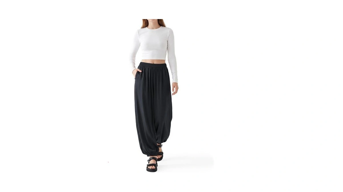 Octmoon Women S Chiffon Palazzo Pants Wide Leg... - Coupon