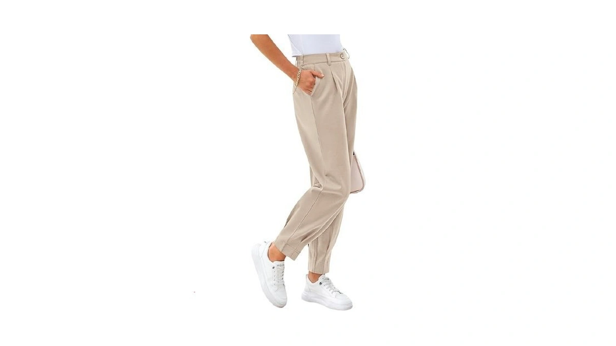 Cflonge Women S Pants Dressy Casual High Waist... - Coupon