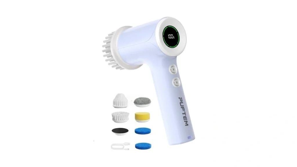 Puftem Upgraded Electric Spin Scrubber Powerful... - Coupon