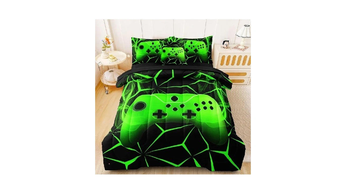 Bertsuca Twin Gamer Bedding Sets For Boys Teen 4... - Coupon