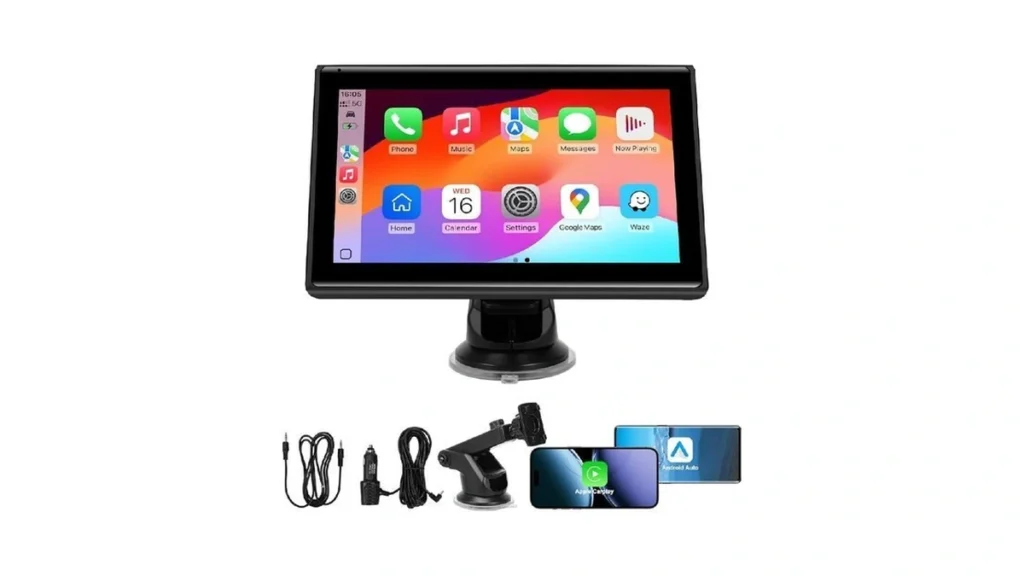7 Portable Wireless Carplay Screen For Car Apple... - Coupon