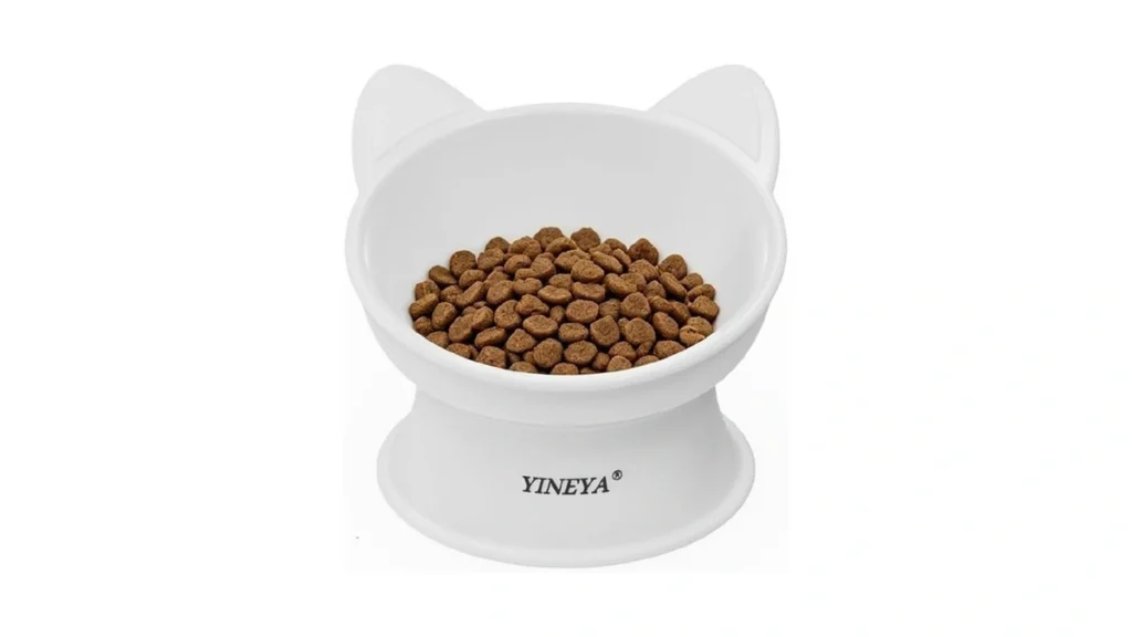 Yineya Cat Bowls Cat Food Bowl Elevated To Protect... - Coupon