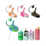 Dipesi 4 Pack Soda Can Lids With Straw Silicone... - Coupon