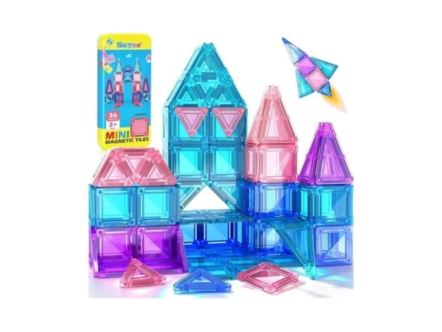 Soyee Magnetic Tiles Toddler Toys Travel Essential… – Coupon