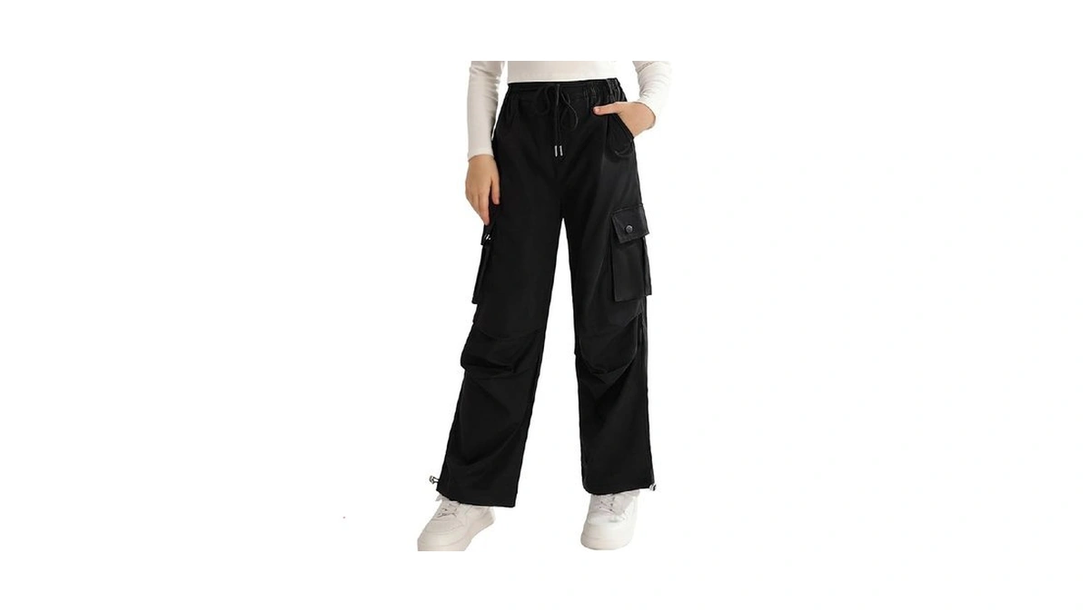 Ninobebe Girls Cargo Jogger Pants Parachute Pants... - Coupon