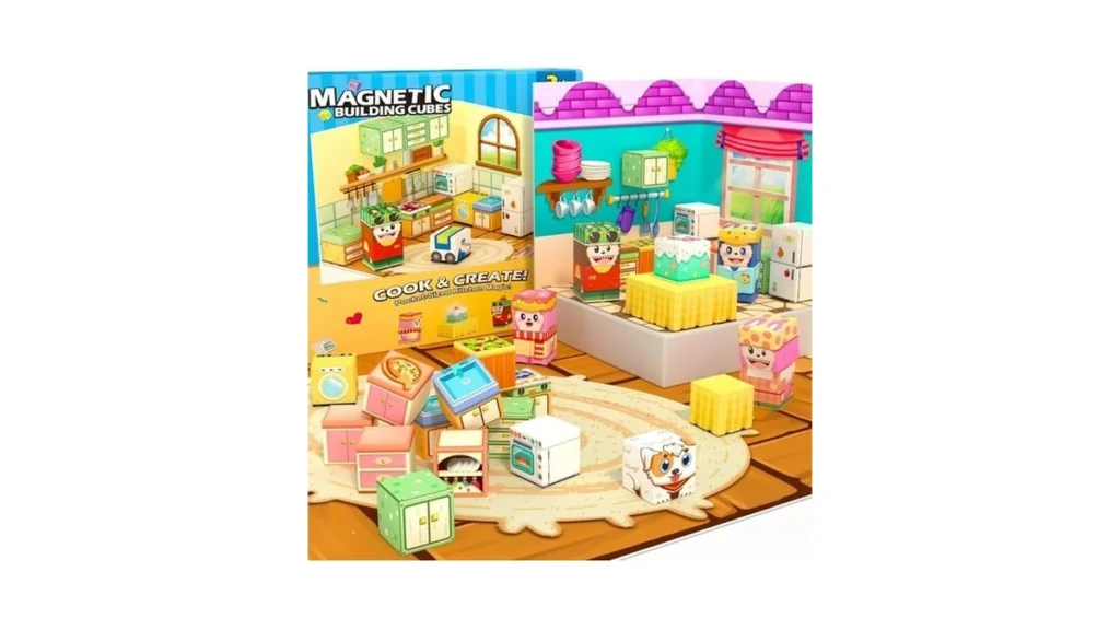Gooidea Magnetic Blocks - 2-in-1 Magnetic Building... - Coupon