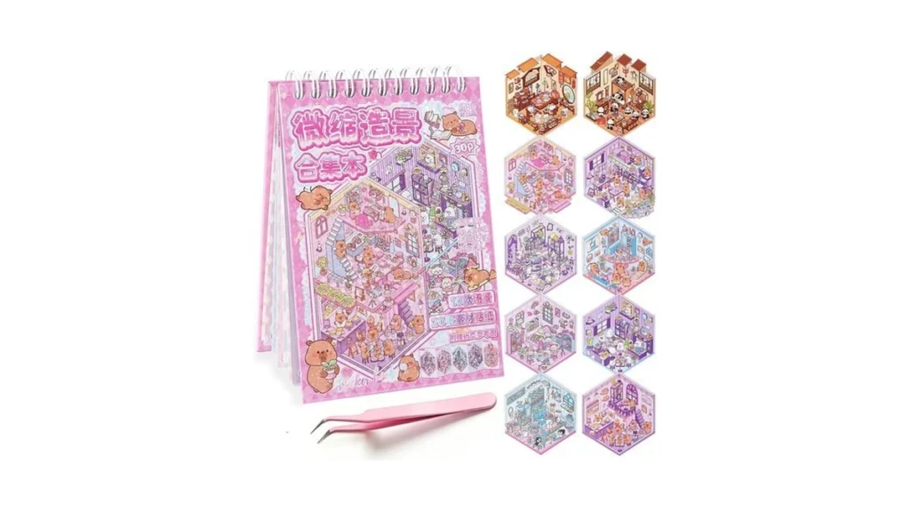 3d Sticker Scene Book Set For Adults 10pcs Reusable... - Coupon