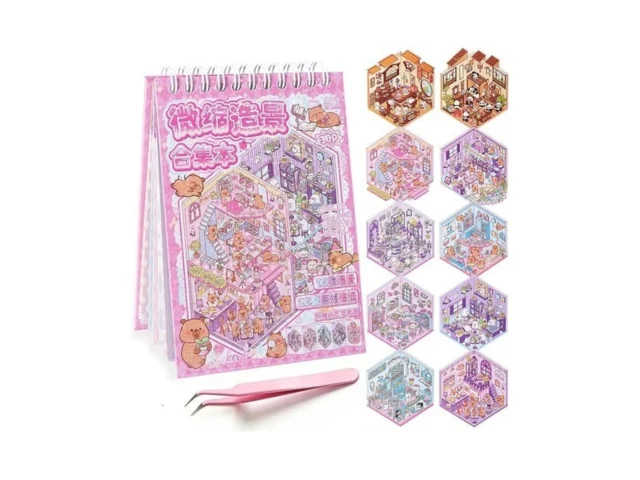 3d Sticker Scene Book Set For Adults 10pcs Reusable… – Coupon