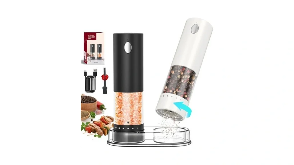 Circle Joy Electric Salt And Pepper Grinder Set... - Coupon