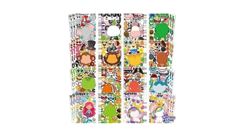 Stickers For Kids - 48 Sheets 8 6 X 5 8 Party... - Coupon