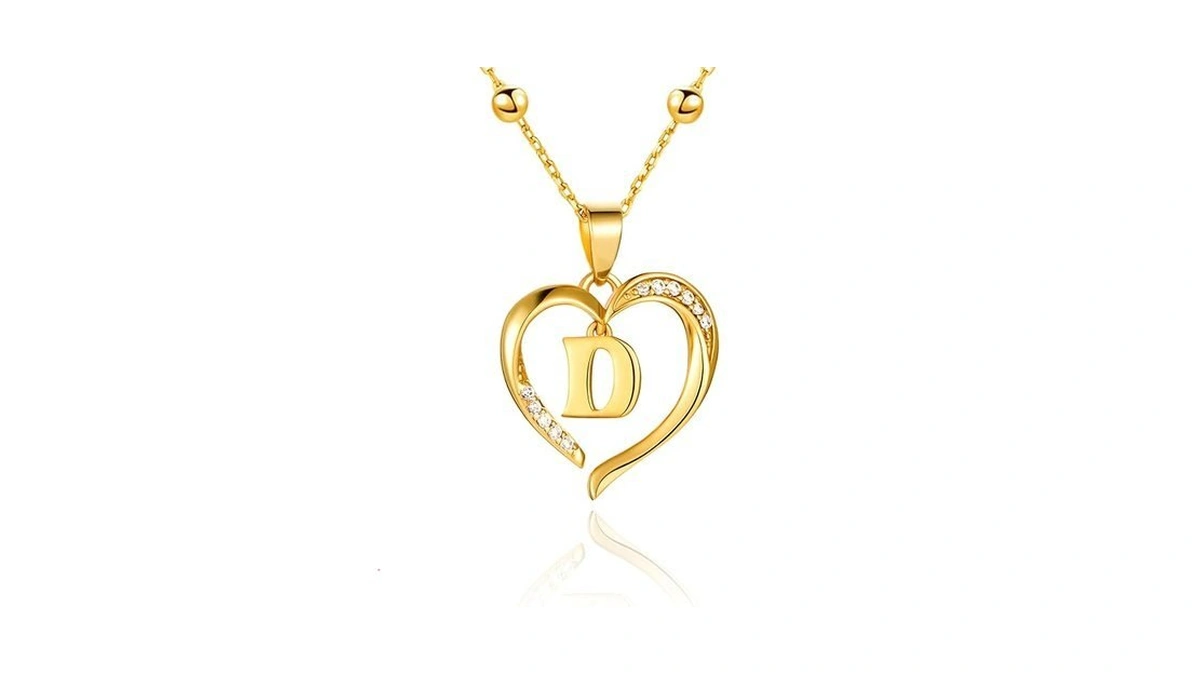 Cicy Bell Womens Heart Initial Necklace For Women... - Coupon