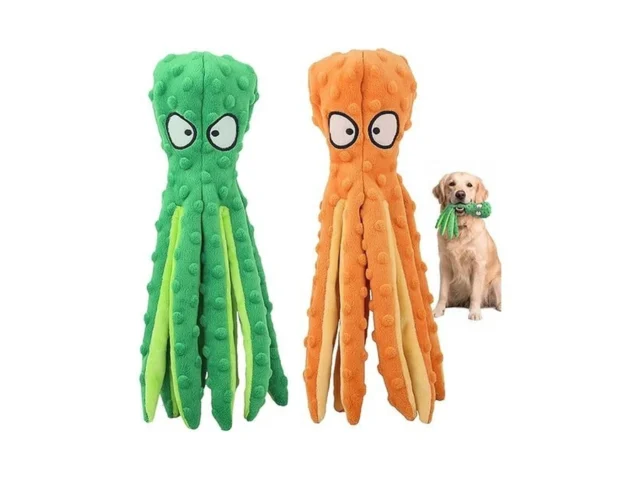 Hgb Squeaky Dog Toys – Octopus No Stuffing Crinkle… – Coupon