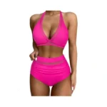 Suuksess Women Sexy High Waisted Bikini Sets Mesh... - Coupon