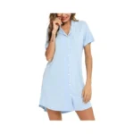 Pjmlifecoco Womens Pajama Dress Short Sleeve... - Coupon