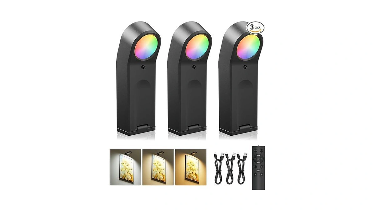 Aifei Picture Lights For Wall 4000mah Rechargeable... - Coupon