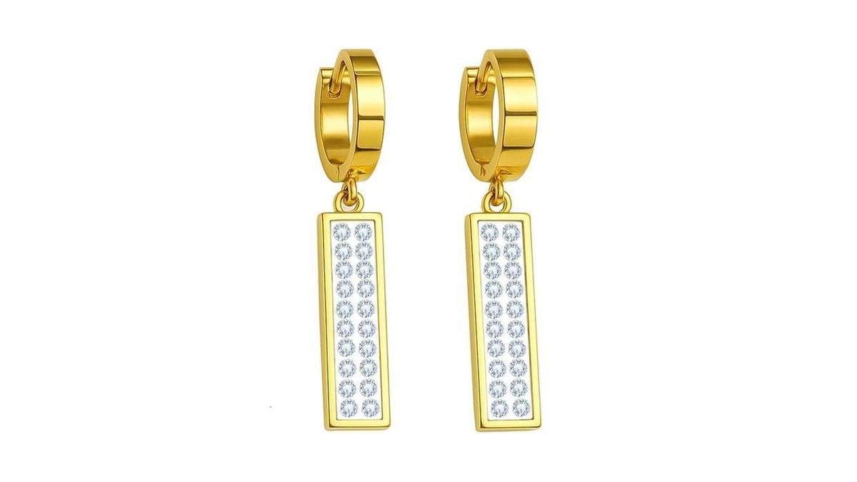 Nfinityre Dangle Hoop Earrings For Women 14k Gold... - Coupon