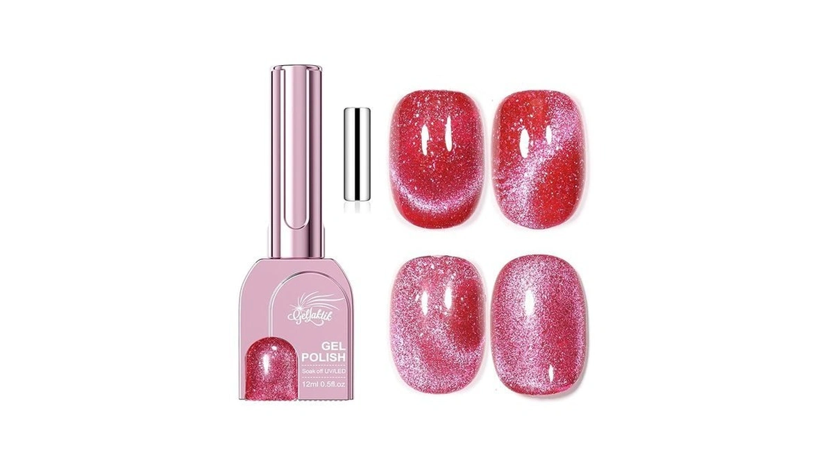 Gellaktik Ruby Pink Cat Eye Gel Nail Polish With... - Coupon