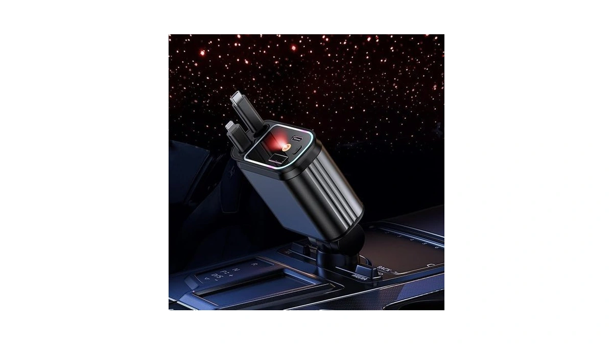 Retractable Star Lights Car Charger Yacaisi 4 In 1... - Coupon
