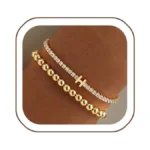 14k Gold Plated Bracelets For Women Dainty Tennis... - Coupon