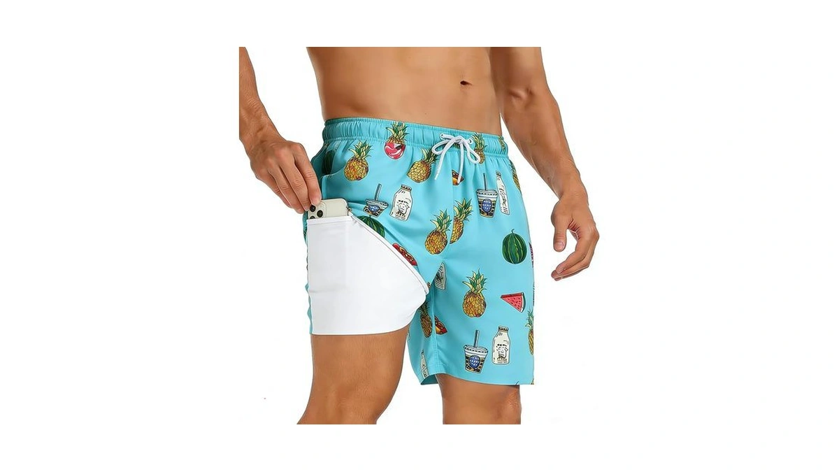Inloko Mens Swim Trunks With Compression Liner 7... - Coupon