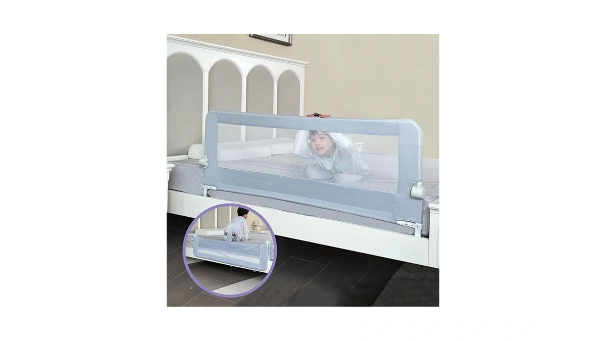 Grelife Foldable Bed Rail For Toddlers Tall Toddler... - Coupon