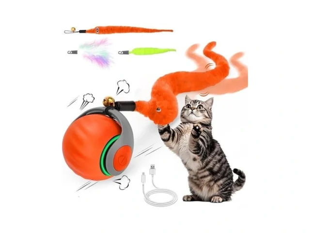 Interactive Cat Ball Toy Self Rolling Ball With… – Coupon