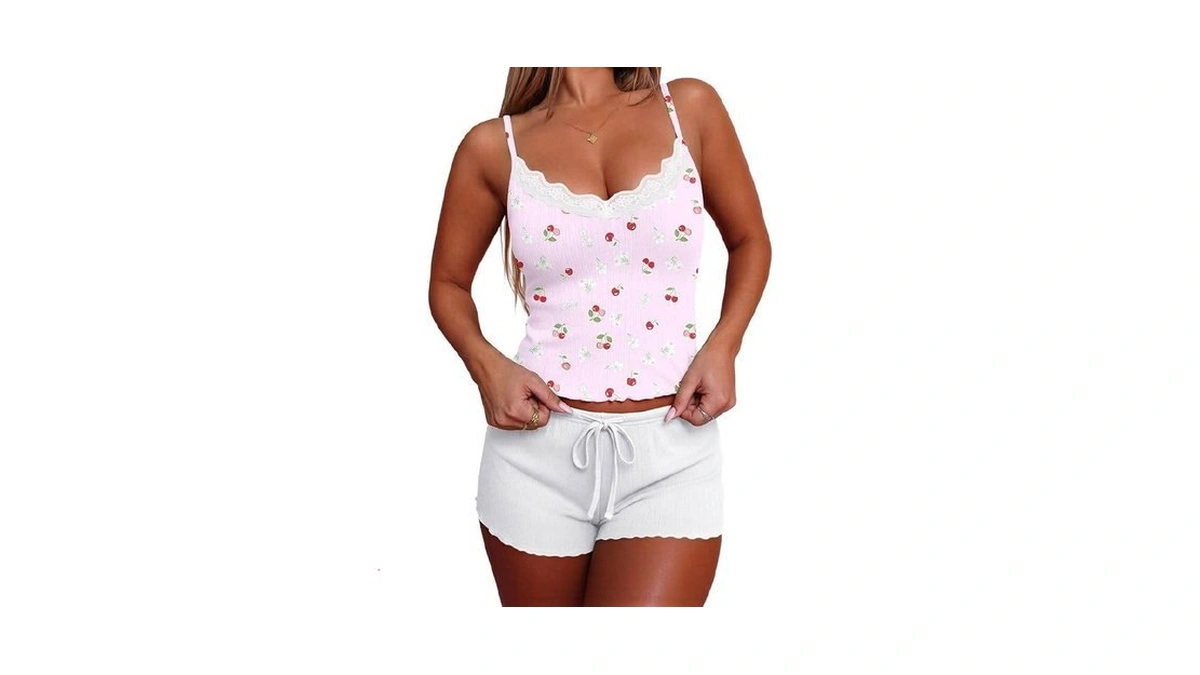 Ekouaer Women S Pajama Sets 2 Piece Sexy Lingerie... - Coupon