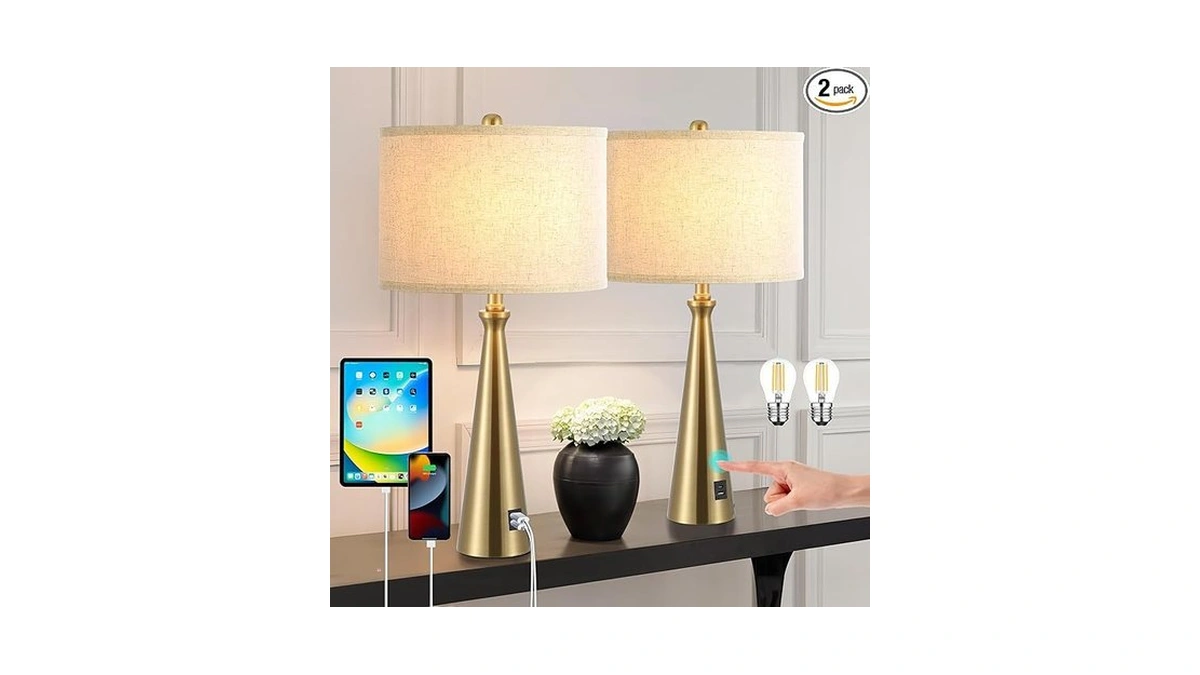 Eoeyyoyb Lamp For Bedroom Set Of 2 Lamps For Night... - Coupon
