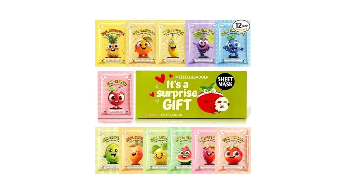 Meleell Collagen Face Masks Skincare Bulk Hydrating... - Coupon