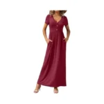 Grecerelle Womens Casual Summer Long Maxi Dress V... - Coupon